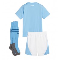 Manchester City Fußballbekleidung Heimtrikot Kinder 2023-24 Kurzarm (+ kurze hosen)